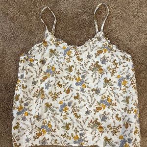 A.N.A. Cami Cropped Tank Adjustable Straps Women's Jrs M Medium.